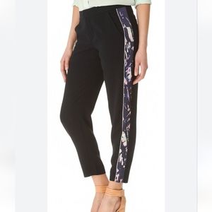 Club Monaco Floral Stripe Trousers
